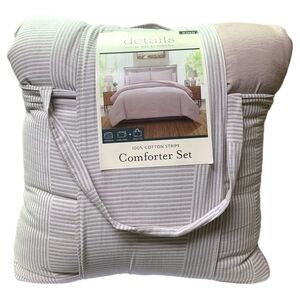 details by Becki Owens 3-Piece Ryan Cotton Comforter Set, King - Mauve